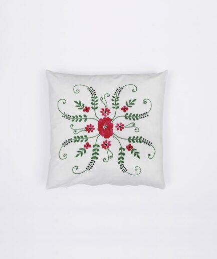 Single Piece Hand Embroidered Cushion Cover