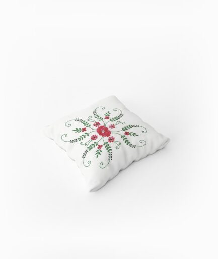 Single Piece Hand Embroidered Cushion Cover