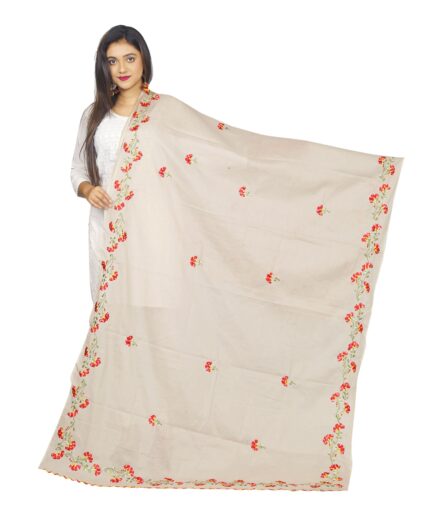 Pure Cotton Embroidered Women Dupatta