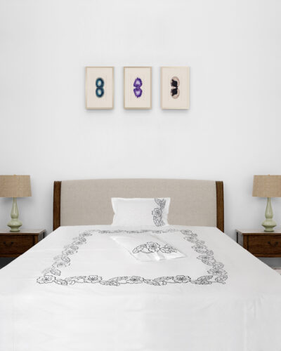 Premium Floral Embroidered Bedsheet Set – Timeless Elegance