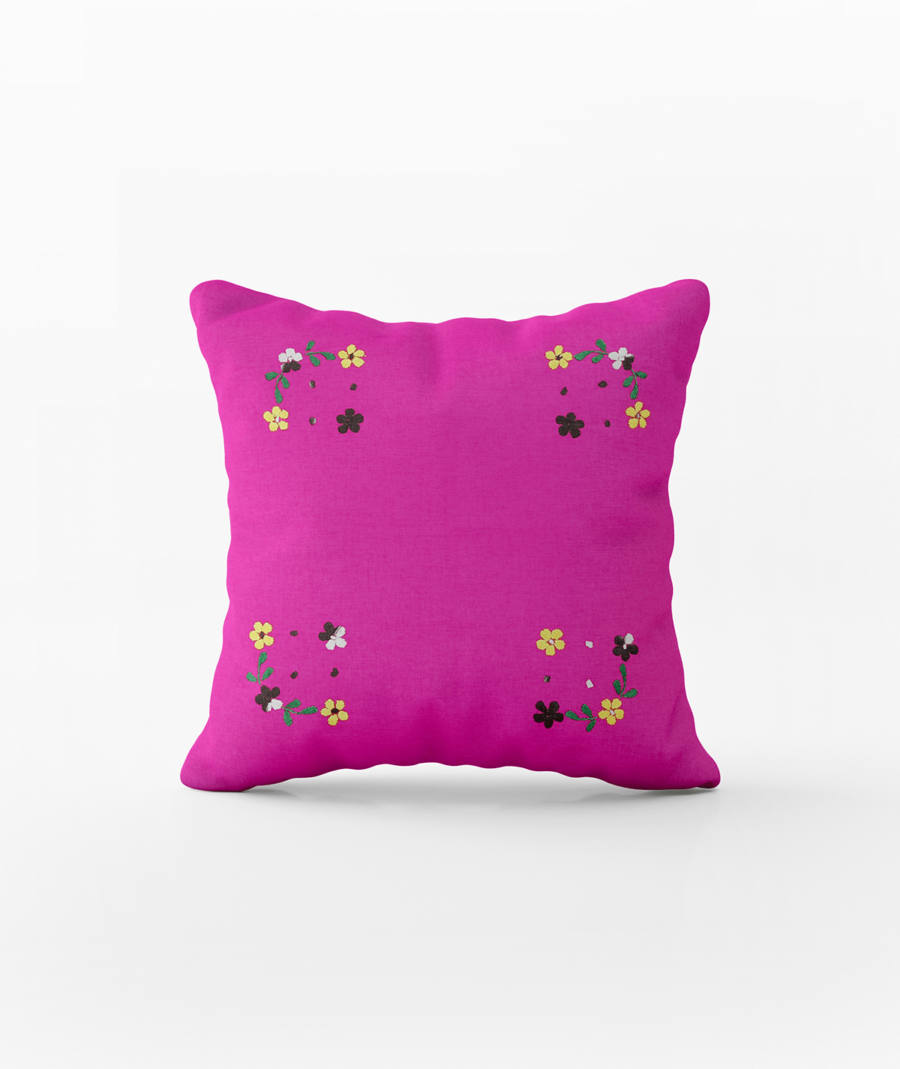 5-Piece Handcrafted Luxurious Purple Cushion Cover Set - Image 2