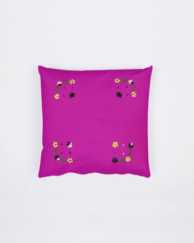 Single Piece Handcrafted Luxurious Purple Cushion Cover