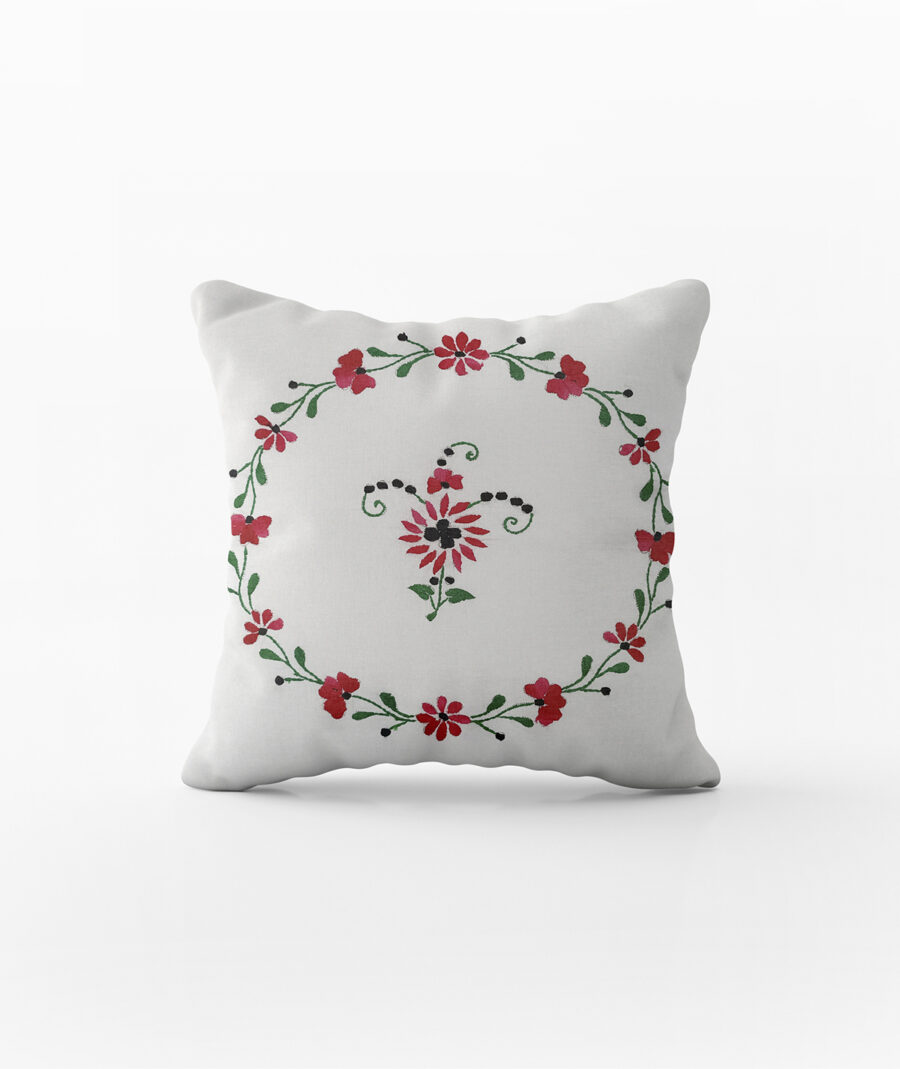 5-Piece Handcrafted Luxurious White Cushion Cover Set - Image 2