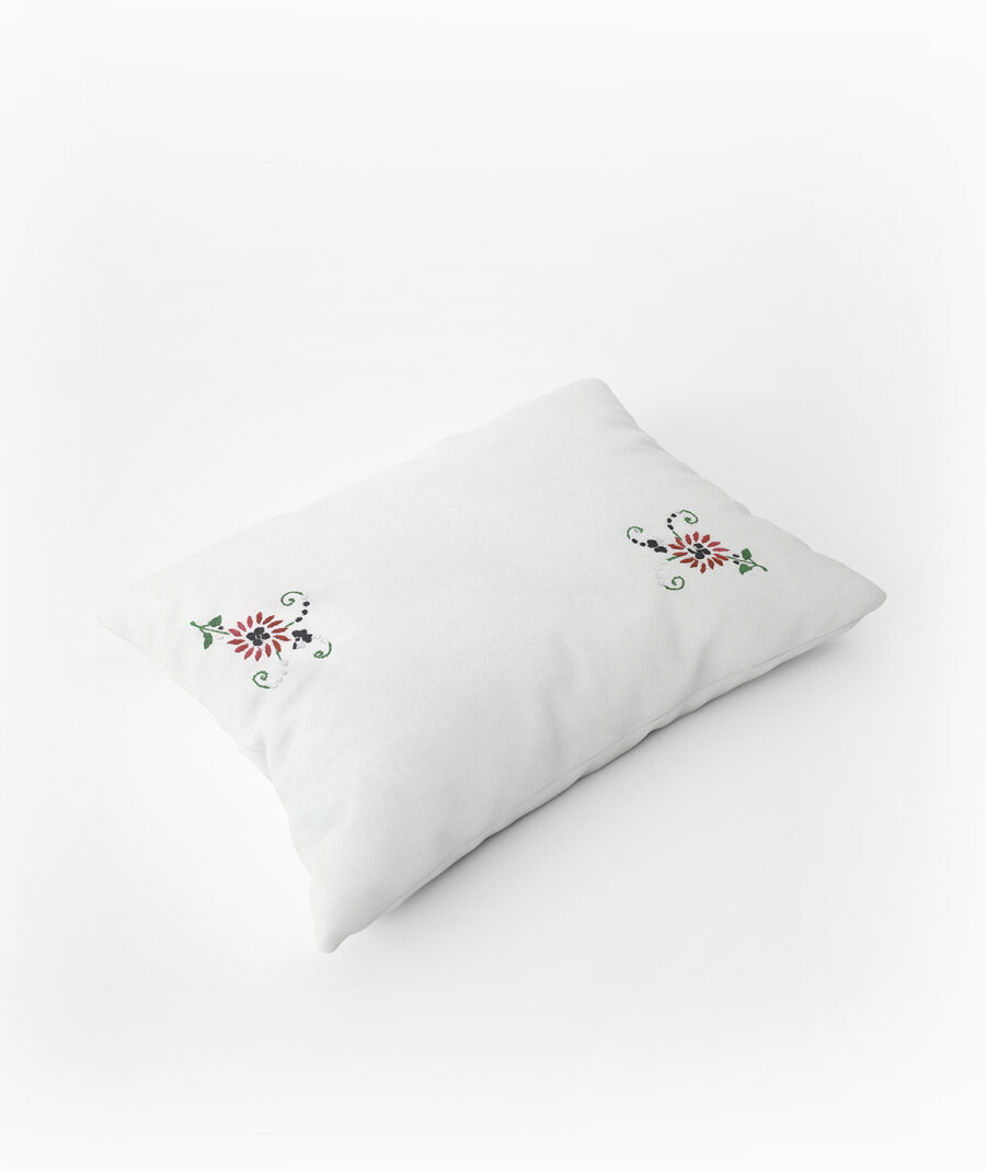Tutli Putli 2-Piece Handcrafted Luxurious White Pillow Shams - Image 2