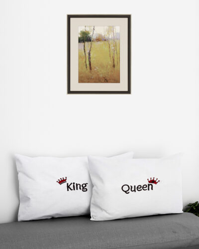 Tutli Putli 2-Piece Embroidered Luxurious White Pillow Shams