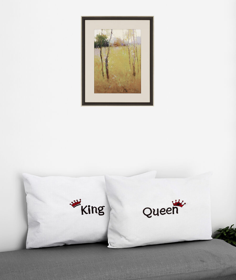 Tutli Putli 2-Piece Embroidered Luxurious White Pillow Shams